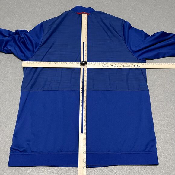 Texas Rangers Jacket Mens Medium Royal Blue MLB Full Zip Embroidered Logo NIKE - Picture 11 of 14